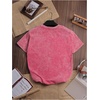 image:imageRoseSeek Womens Letter Graphic Tees Washed Crew Neck Streetwear Tops  Crew Neck Short Sleeve Relaxed Fit Vintage Washed Streetwear T ShirtsHot Pink