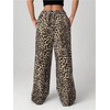 image:imageRoseSeek Womens Letter Leopard Print Straight Leg Pants Elastic Waist Y2K Trousers Bottoms with PocketsMulticolor