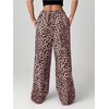 image:imageRoseSeek Womens Letter Leopard Print Straight Leg Pants Elastic Waist Y2K Trousers Bottoms with PocketsPink