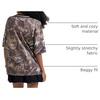 image:imageRoseSeek Womens Number Print Mesh Oversized Jersey Shirts Striped Trim Half Sleeve Baggy Camo Graphic TeesMulticolor