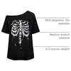 image:imageRoseSeek Womens Off The Shoulder Tops Gothic Graphic Tee Y2k Grunge Outfits Vintage Summer Going Out TopsBones Black