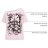 image:imageRoseSeek Womens Off The Shoulder Tops Gothic Graphic Tee Y2k Grunge Outfits Vintage Summer Going Out TopsPink