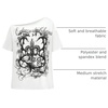 image:imageRoseSeek Womens Off The Shoulder Tops Gothic Graphic Tee Y2k Grunge Outfits Vintage Summer Going Out TopsWhite