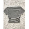 image:imageRoseSeek Womens Off The Shoulder Y2K Letter Graphic Tees Vintage T Shirts  Short Sleeve Fitted Retro Tops Summer Going Out Tops For Women Trendy Tops  Car Print TeeLight Grey