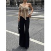 image:imageRoseSeek Womens One Shoulder Twist Front Tank Top Sleeveless Fitted Ruched Going Out Tops Date Night OutfitLight Khaki