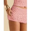 image:imageRoseSeek Womens Polka Dots Ruffle Tiered Layered Skirts Low Rise Ruched Y2K A Line Mini SkirtCoral Pink
