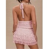 image:imageRoseSeek Womens Polka Dots Ruffle Tiered Layered Skirts Low Rise Ruched Y2K A Line Mini SkirtPink