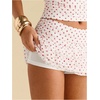 image:imageRoseSeek Womens Polka Dots Ruffle Tiered Layered Skirts Low Rise Ruched Y2K A Line Mini SkirtWhite Pink