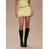 image:imageRoseSeek Womens Polka Dots Ruffle Tiered Layered Skirts Low Rise Ruched Y2K A Line Mini SkirtYellow