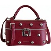 image:imageRoseSeek Womens Quilted Zipper Crossbody Handbags Y2K Top Handle Small Bucket Bags Designer Satchel PursesBurgundy Red