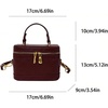 image:imageRoseSeek Womens Quilted Zipper Crossbody Handbags Y2K Top Handle Small Bucket Bags Designer Satchel PursesDark Burgundy