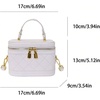 image:imageRoseSeek Womens Quilted Zipper Crossbody Handbags Y2K Top Handle Small Bucket Bags Designer Satchel PursesWhite