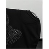 image:imageRoseSeek Womens Rhinestone Sequin Bowknot Graphic Tees Short Sleeve Crewneck Summer Tops Going Out T ShirtBlack Bow