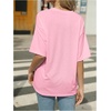 image:imageRoseSeek Womens Rhinestone Sequin Bowknot Graphic Tees Short Sleeve Crewneck Summer Tops Going Out T ShirtBright Pink
