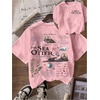 image:imageRoseSeek Womens Sea Otter Print Graphic Tees Cute Short Sleeve Crew Neck Casual Summer T ShirtsLight Pink