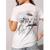 image:imageRoseSeek Womens Sea Otter Print Graphic Tees Cute Short Sleeve Crew Neck Casual Summer T ShirtsWhite