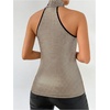image:imageRoseSeek Womens Silver Sequin Sparkly Halter Tops Disco Outfits  Sparkle Party Y2k Disco OutfitsGold