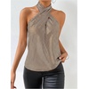 image:imageRoseSeek Womens Silver Sequin Sparkly Halter Tops Disco Outfits  Sparkle Party Y2k Disco OutfitsGold