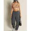 image:imageRoseSeek Womens Sleeveless Mesh Sheer Crop Tank Athletic Bandeau Bras See Through Racerback ShirtKhaki