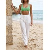 image:imageRoseSeek Womens Sleeveless Mesh Sheer Crop Tank Athletic Bandeau Bras See Through Racerback ShirtMint Green