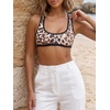 image:imageRoseSeek Womens Sleeveless Mesh Sheer Crop Tank Athletic Bandeau Bras See Through Racerback ShirtMulticolor