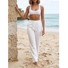 image:imageRoseSeek Womens Sleeveless Mesh Sheer Crop Tank Athletic Bandeau Bras See Through Racerback ShirtWhite
