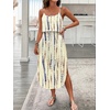 image:imageRoseSeek Womens Spaghetti Strap Tie Dye Cami Sun Dress Beach Midi Summer Dresses Resort Wear Vacation OutfitsApricot Beige