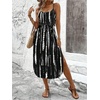image:imageRoseSeek Womens Spaghetti Strap Tie Dye Cami Sun Dress Beach Midi Summer Dresses Resort Wear Vacation OutfitsBlack