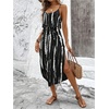 image:imageRoseSeek Womens Spaghetti Strap Tie Dye Cami Sun Dress Beach Midi Summer Dresses Resort Wear Vacation OutfitsBlack