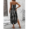 image:imageRoseSeek Womens Spaghetti Strap Tie Dye Cami Sun Dress Beach Midi Summer Dresses Resort Wear Vacation OutfitsBlack