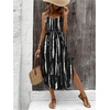 image:imageRoseSeek Womens Spaghetti Strap Tie Dye Cami Sun Dress Beach Midi Summer Dresses Resort Wear Vacation OutfitsBlack