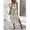 image:imageRoseSeek Womens Spaghetti Strap Tie Dye Cami Sun Dress Beach Midi Summer Dresses Resort Wear Vacation OutfitsBlue