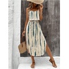 image:imageRoseSeek Womens Spaghetti Strap Tie Dye Cami Sun Dress Beach Midi Summer Dresses Resort Wear Vacation OutfitsBlue