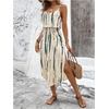 image:imageRoseSeek Womens Spaghetti Strap Tie Dye Cami Sun Dress Beach Midi Summer Dresses Resort Wear Vacation OutfitsBlue