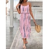 image:imageRoseSeek Womens Spaghetti Strap Tie Dye Cami Sun Dress Beach Midi Summer Dresses Resort Wear Vacation OutfitsDusty Purple