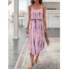 image:imageRoseSeek Womens Spaghetti Strap Tie Dye Cami Sun Dress Beach Midi Summer Dresses Resort Wear Vacation OutfitsDusty Purple