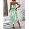 image:imageRoseSeek Womens Spaghetti Strap Tie Dye Cami Sun Dress Beach Midi Summer Dresses Resort Wear Vacation OutfitsGreen