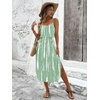 image:imageRoseSeek Womens Spaghetti Strap Tie Dye Cami Sun Dress Beach Midi Summer Dresses Resort Wear Vacation OutfitsGreen