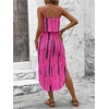 image:imageRoseSeek Womens Spaghetti Strap Tie Dye Cami Sun Dress Beach Midi Summer Dresses Resort Wear Vacation OutfitsHot Pink