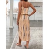 image:imageRoseSeek Womens Spaghetti Strap Tie Dye Cami Sun Dress Beach Midi Summer Dresses Resort Wear Vacation OutfitsKhaki