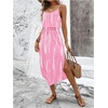 image:imageRoseSeek Womens Spaghetti Strap Tie Dye Cami Sun Dress Beach Midi Summer Dresses Resort Wear Vacation OutfitsPink