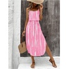 image:imageRoseSeek Womens Spaghetti Strap Tie Dye Cami Sun Dress Beach Midi Summer Dresses Resort Wear Vacation OutfitsPink