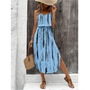 image:imageRoseSeek Womens Spaghetti Strap Tie Dye Cami Sun Dress Beach Midi Summer Dresses Resort Wear Vacation OutfitsSky Blue