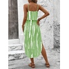image:imageRoseSeek Womens Spaghetti Strap Tie Dye Cami Sun Dress Beach Midi Summer Dresses Resort Wear Vacation OutfitsTurquoise