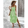 image:imageRoseSeek Womens Spaghetti Strap Tie Dye Cami Sun Dress Beach Midi Summer Dresses Resort Wear Vacation OutfitsTurquoise