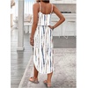 image:imageRoseSeek Womens Spaghetti Strap Tie Dye Cami Sun Dress Beach Midi Summer Dresses Resort Wear Vacation OutfitsWhite Multicolor