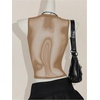 image:imageRoseSeek Womens Sparkly Mesh Crop Tank Tops Glitter Bling Rhinestone See Through Y2K Sleeveless ShirtsKhaki