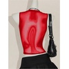 image:imageRoseSeek Womens Sparkly Mesh Crop Tank Tops Glitter Bling Rhinestone See Through Y2K Sleeveless ShirtsRed