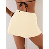 image:imageRoseSeek Womens Starfish Split Thigh Beach Skirt Skinny Vacation Bathing Suit Cover Up Skirts with CharmBeige