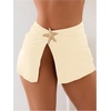 image:imageRoseSeek Womens Starfish Split Thigh Beach Skirt Skinny Vacation Bathing Suit Cover Up Skirts with CharmBeige